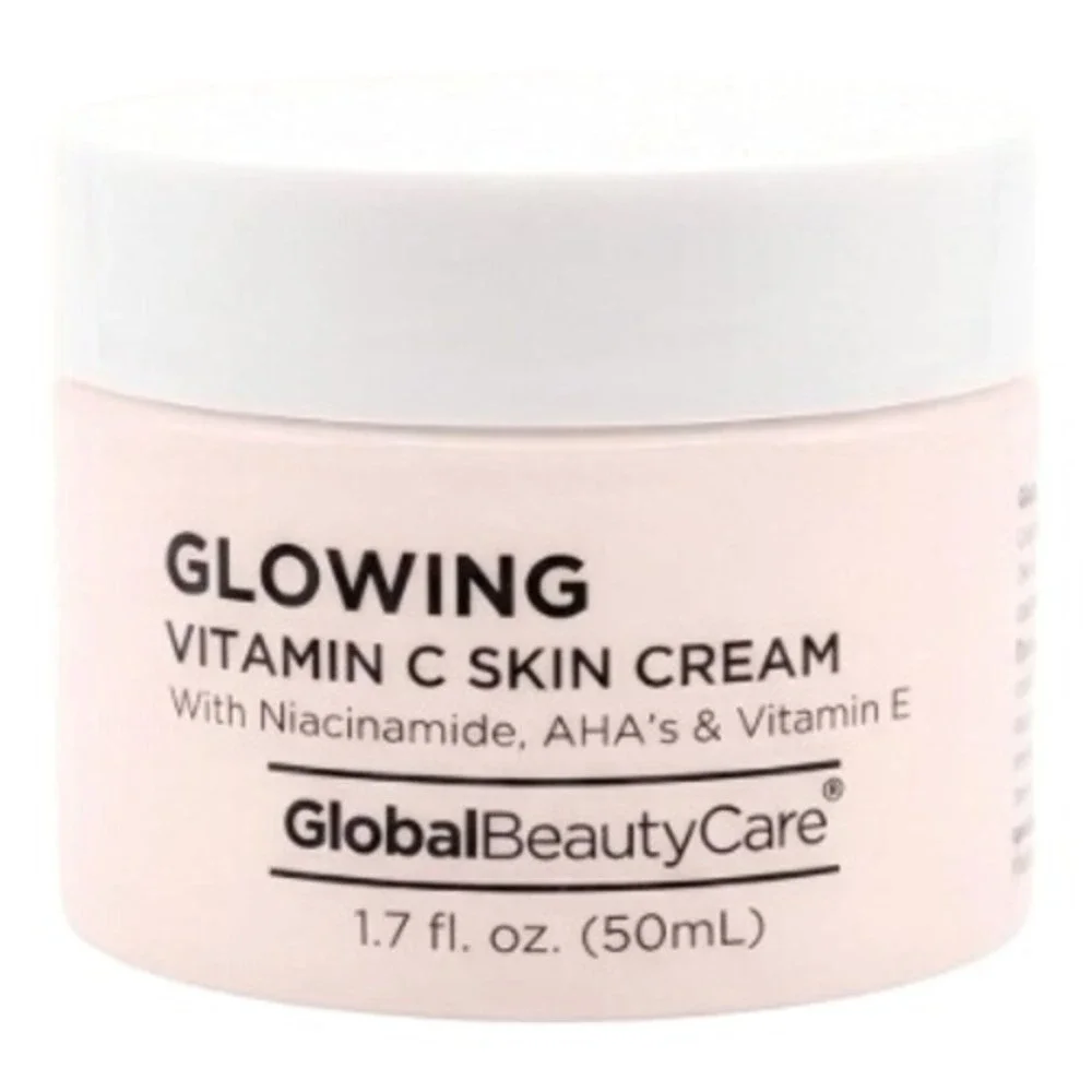 Global Beauty Care Glowing Vitamin C Skin Cream Niacinamide AHA Vitamin E 1.7oz